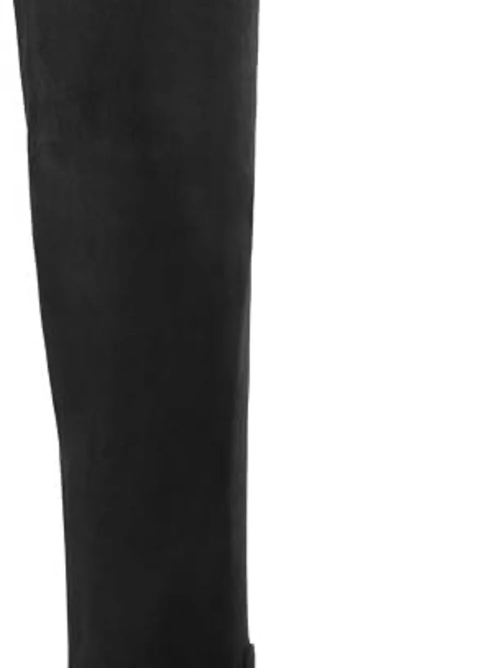DREAM PAIRS Goth Thigh High Boots Low Block Heel Casual Over the Knee